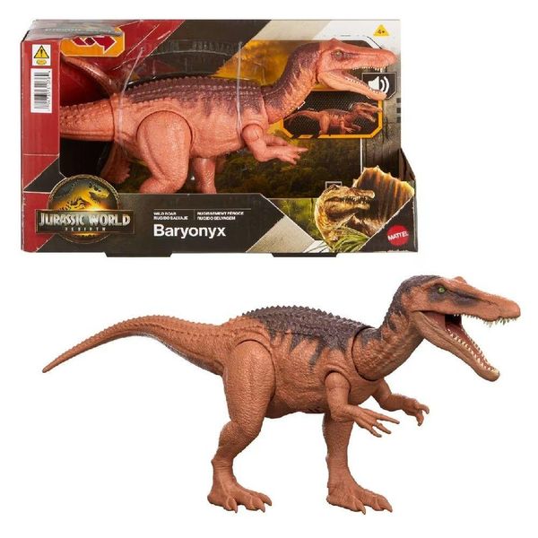 Jurassic World Rebirth Rugido Selvagem Baryonyx - Mattel