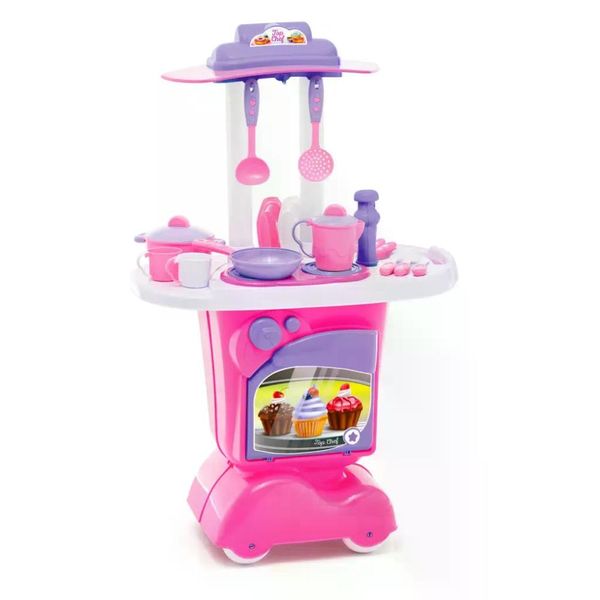 Brinquedo Cozinha Tateti Top Chef Rosa e Lilás Único