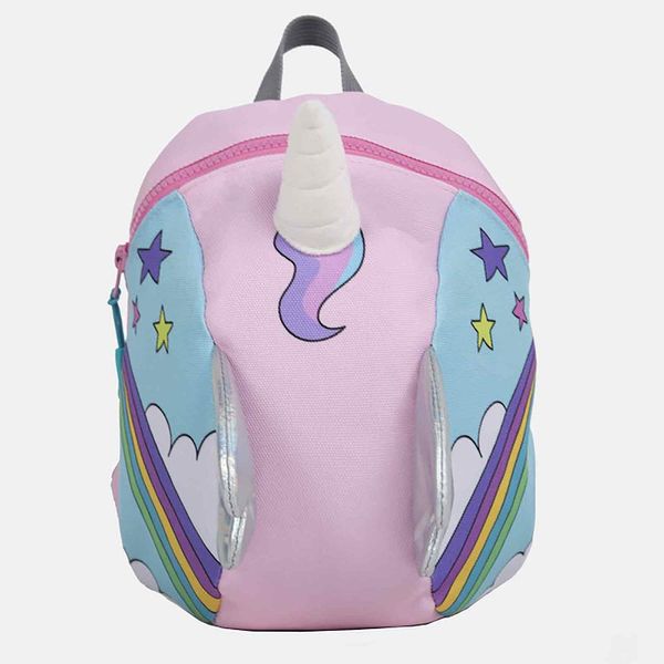 Mochila Com Guia Infanti Unicórnio Rosa Único