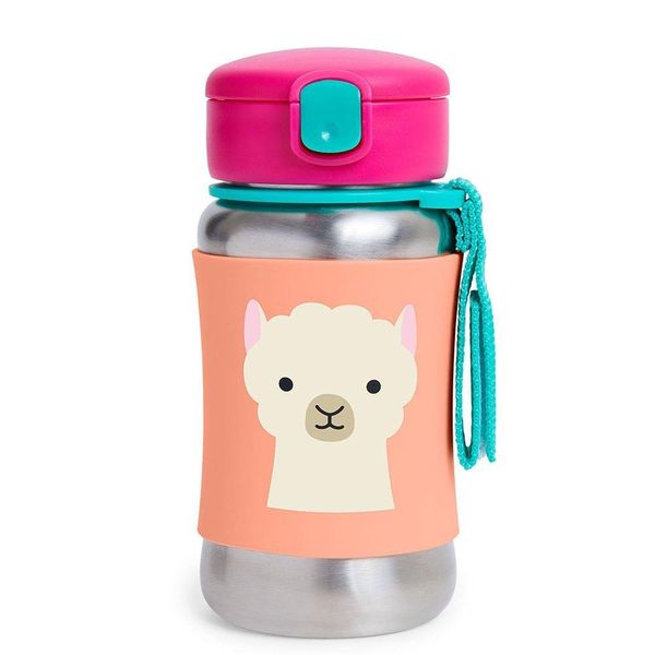 Garrafa Térmica de Aço Inox Zoo Lhama Skip Hop Rosa Único