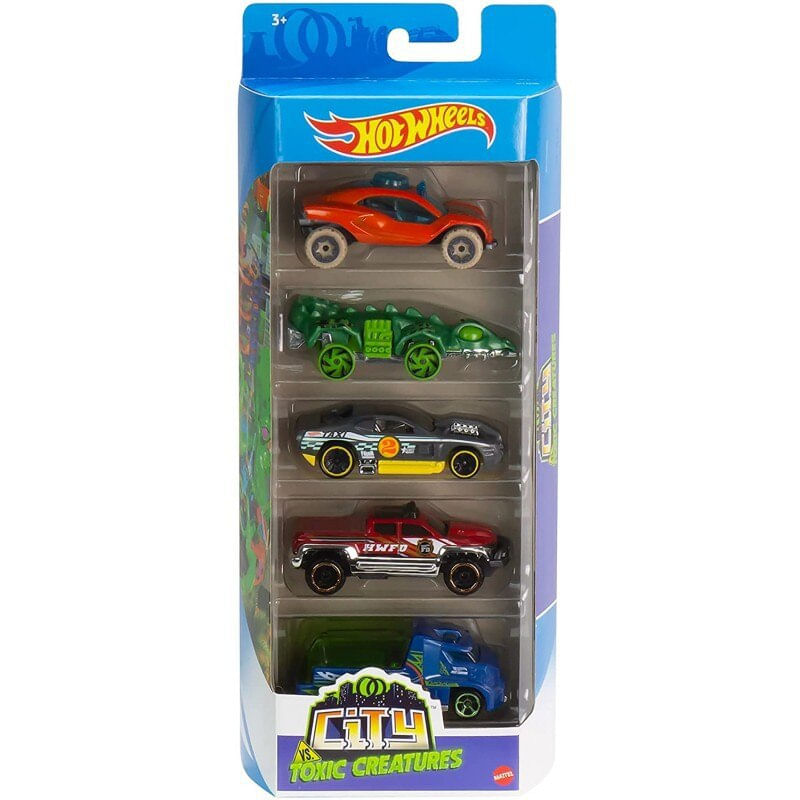 Presente de avó para neto recém-nascido: qual lembrancinha comprar para esse momento? 5 Carrinhos Hot Wheels Pacote com 5 Carros Sortidos Mattel 0