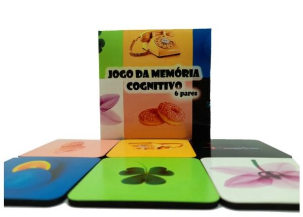 Jogo da Memória Cognitivo 6 pares para idosos