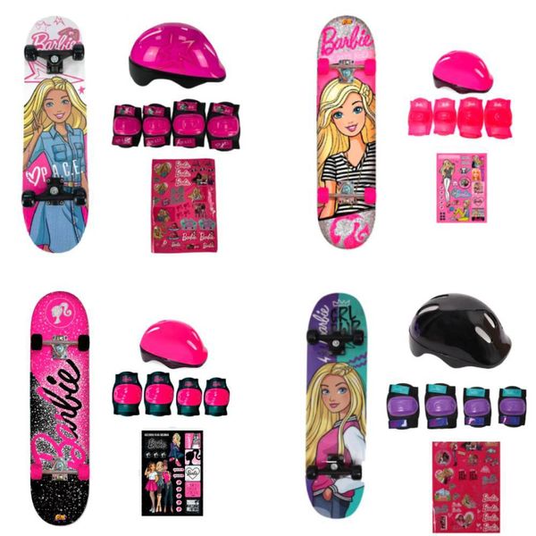 Skate Com Acessórios - Barbie - Modelos Sortidos - Fun