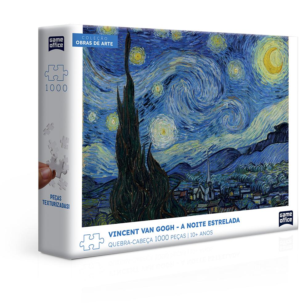 Qual é o maior quebra-cabeça do mundo: você sabe? 5 Quebra Cabeca Vincent Van Gogh A Noite Estrelada 1000 Pecas Game Office Toyster 0