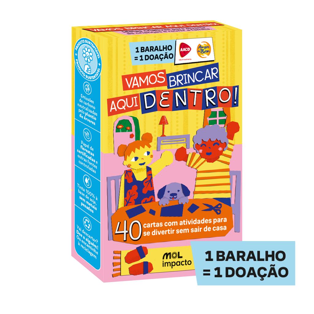 Baralho infantil Vamos Brincar Aqui Dentro MOL Impacto 0