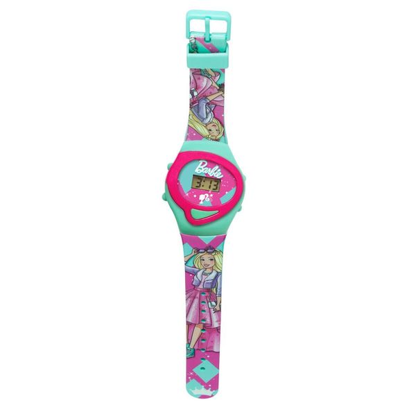 Relógio Infantil com Cofrinho - Fun - Barbie - Rosa