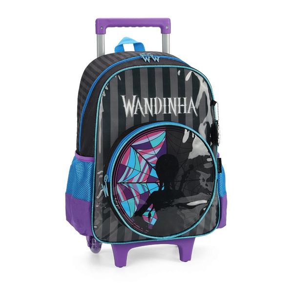 Mochila de Rodinhas Luxcel Sem Alça Wandinha Preto Único