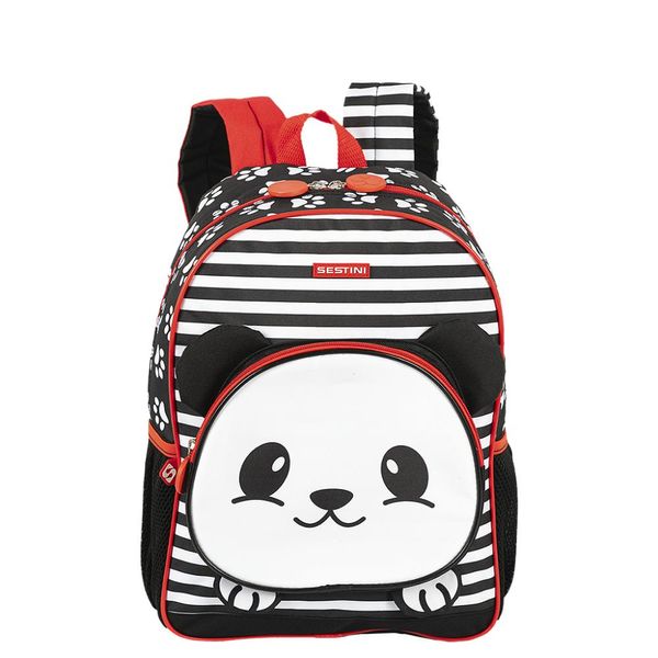 Mochila de Costas Sestini Média Kids X Panda 4 Colorido Único