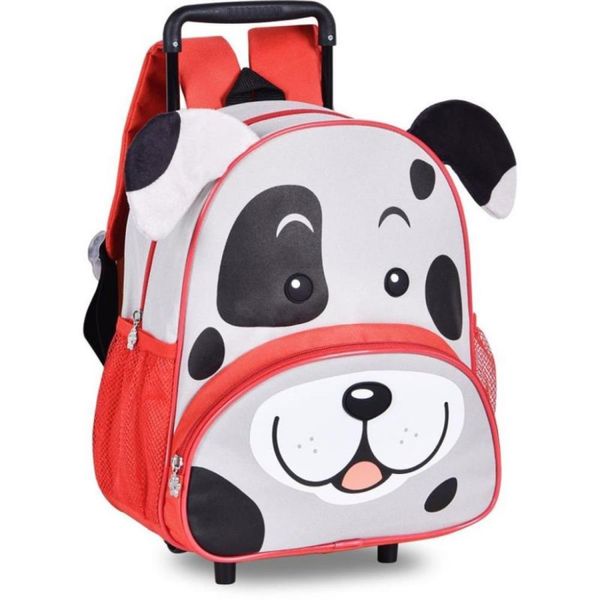 Mochila Infantil Clio Style Com Rodinhas Pet Petit Vermelho Único