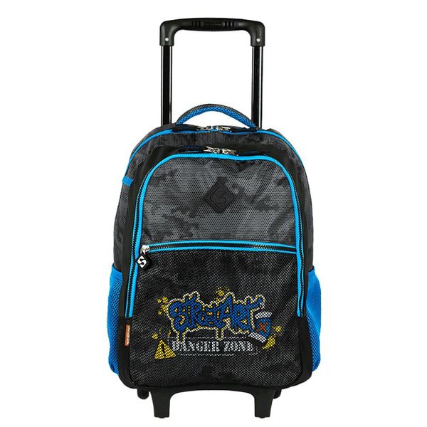 Mochila de Rodinhas Sestini Sem Alça X Grafitti Preto Único