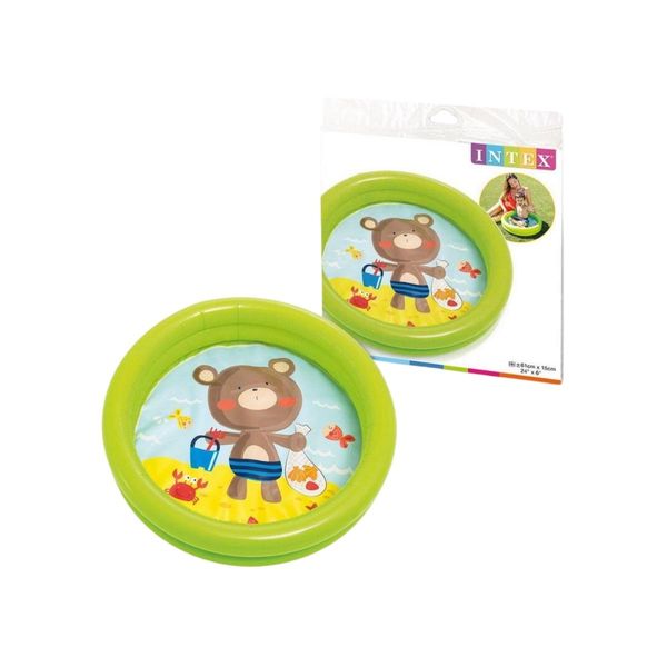 Piscina De Bebê 15 Litros Ursinho Diversão Na Praia - Intex