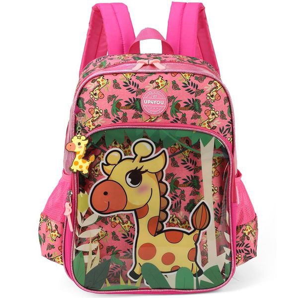 Mochila Escolar de Costas Luxcel Up4You Girafa Pink Único