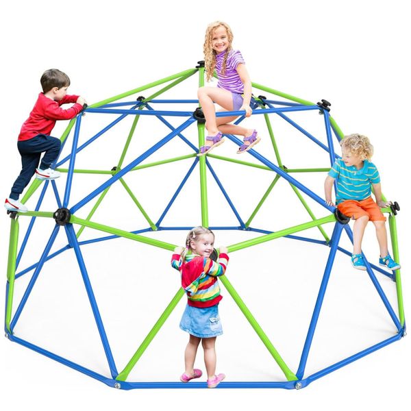 GIKPAL Climbing Dome, Estrutura de Escalada de 3m para Crianças de 3 a 10 anos, Suporta até 454kg, Jungle Gym Antiferrugem, Montagem Fácil,