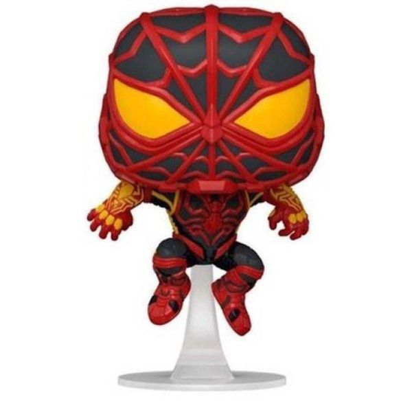 Boneco Funko Pop Miles Morales Strike Vermelho Único
