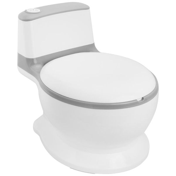 Troninho Privadinha Vaso Sanitário Infantil Com Som Pimpolho - Cinza