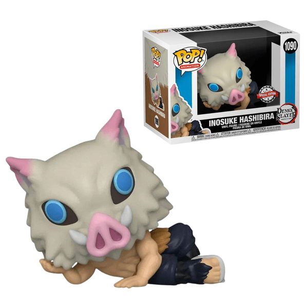 Boneco Colecionável Funko Pop Demon Slayer Inosuke Hashibira Edição Especial #1090