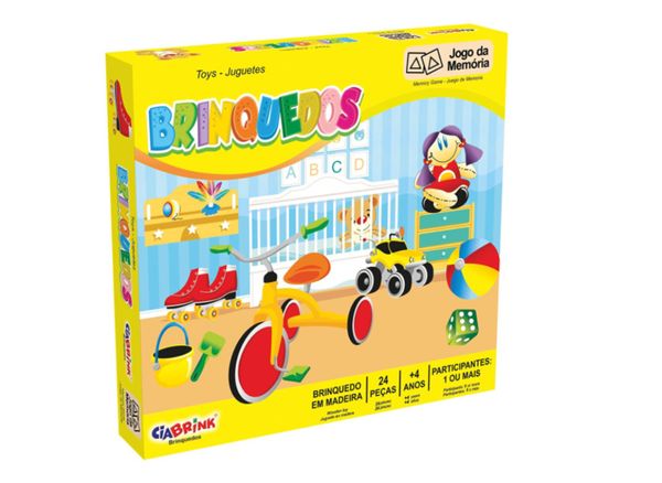 Jogo de Memoria Brinquedos Cx Cartonada
