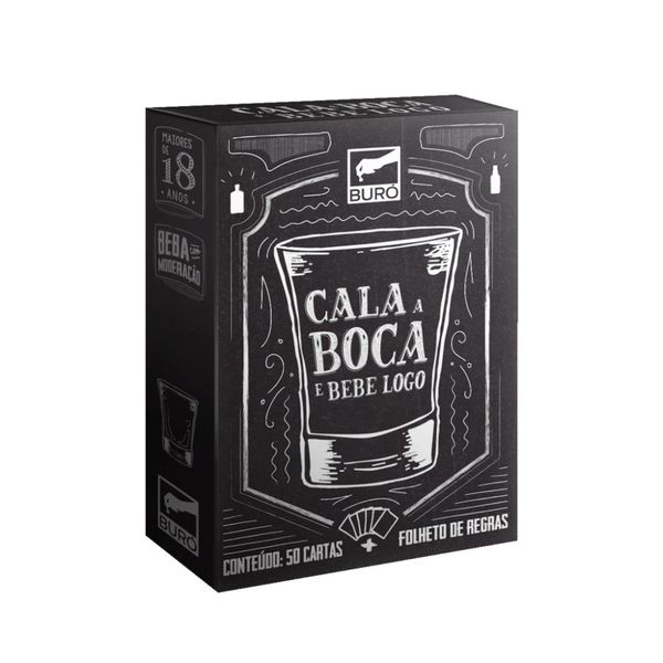 Jogo de Cartas Cala a Boca e Bebe Logo