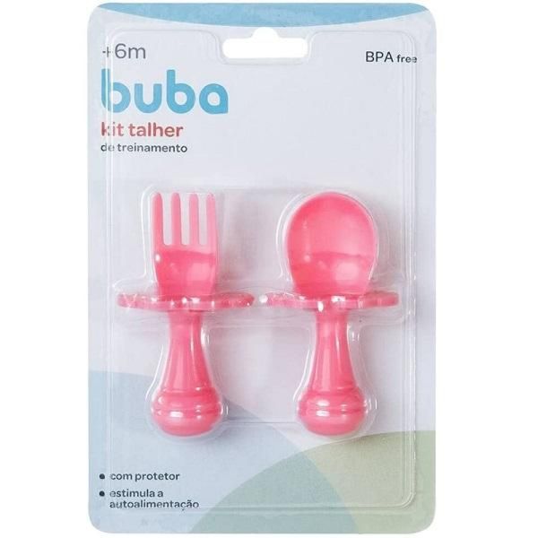 Kit Talher para Bebes com Escudo Limitador Buba Azul