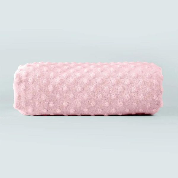 Cobertor Hug Fleece Dots Fun Bons Sonhos Rosa Único