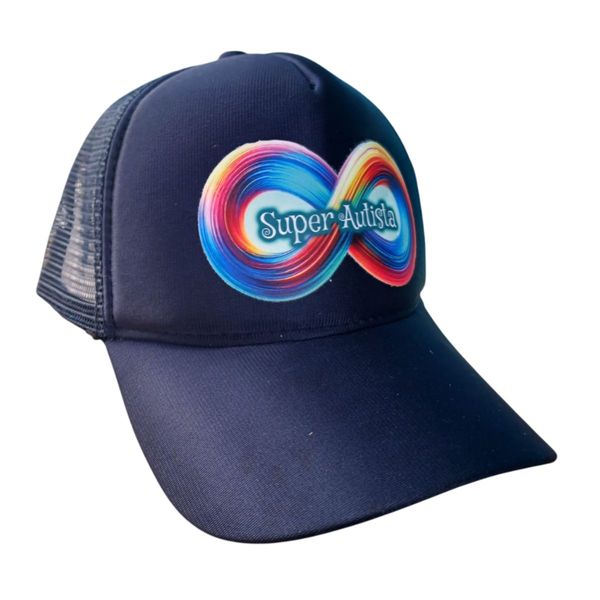 Boné Proteção para Autistas Infinity Blue + Jogo Cognitivo Unico