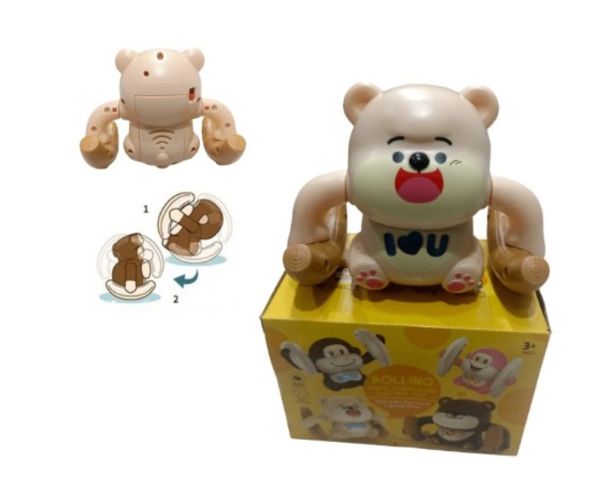Brinquedo Ursinho Gira Gira com Luzes Som e Movimento