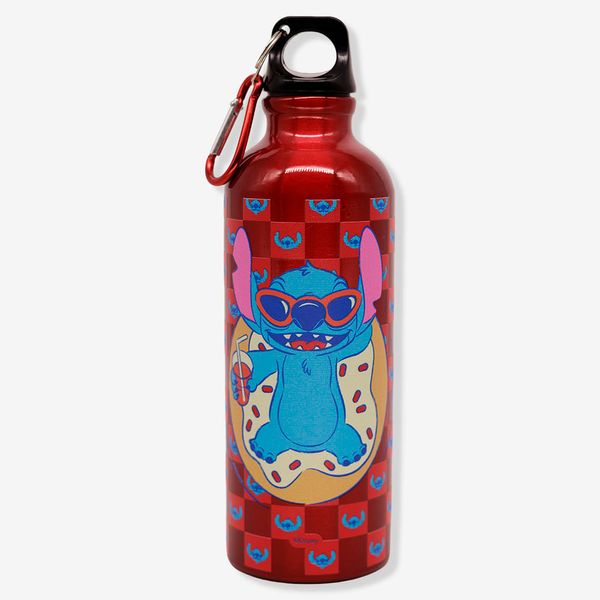 Garrafa com Mosquetão Stitch Vermelha – Disney Garrafa com Mosquetão Stitch Vermelha– Disney
