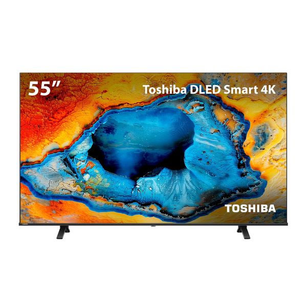 Smart TV DLED 55" 4k Toshiba 55C350NS VIDAA 3 HDMI 2 USB Wi-Fi - TB030MOUT [Remanufaturado] TB030MOUT