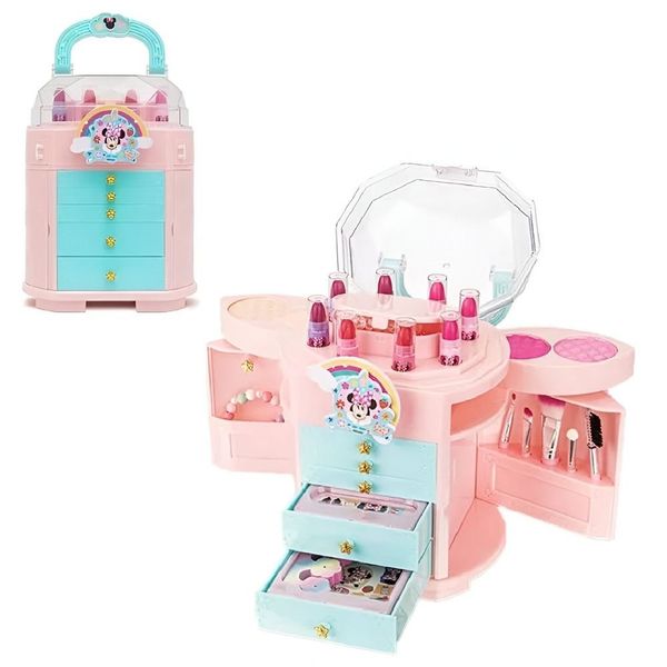 Maleta Maquiagem Infantil Minnie Sombra Batom Brilho Fenzza