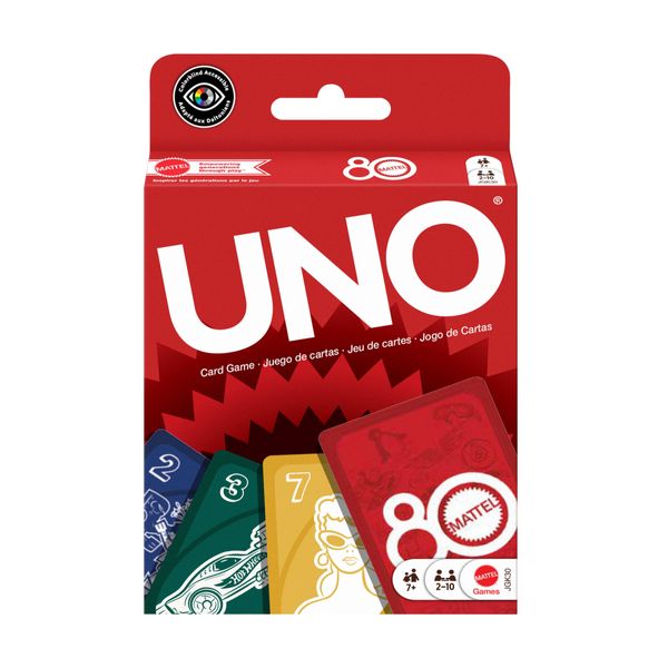 Jogo de Cartas UNO Ruby Red - Aniversário 80 Anos da Mattel