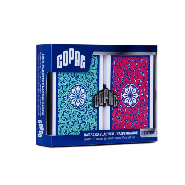 Baralho 1546 Neoteric Azul Naipe Grande
