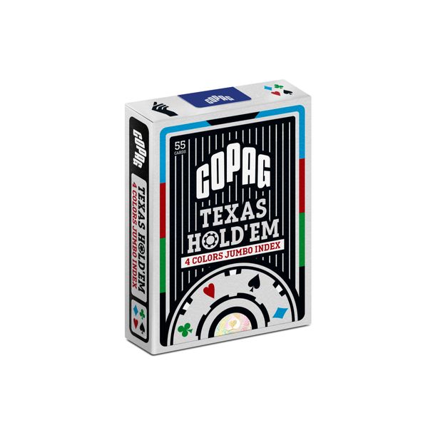 Baralho Texas Hold’em Naipe 4 Cores Preto