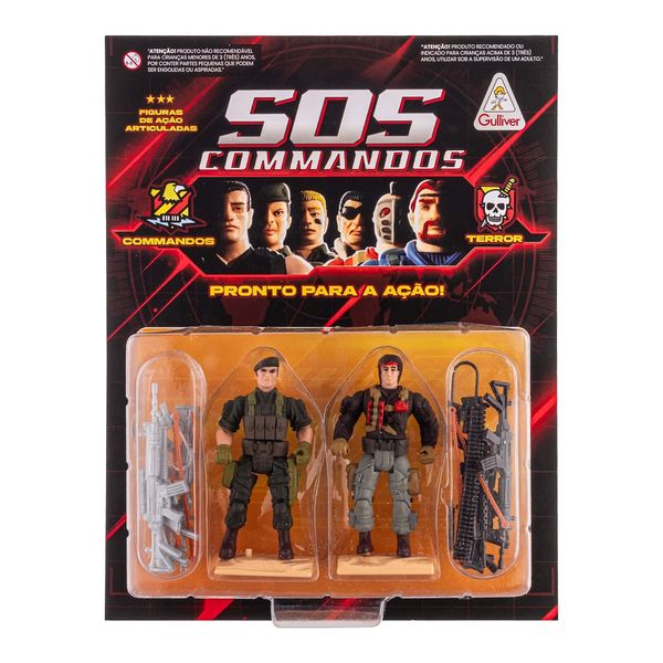 Sos Comandos - Figuras e Acessórios - Chucky e Sgt Hammer 897 - Gulliver