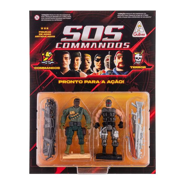Sos Comandos - Figuras e Acessórios - Tony Turner e Bad Ninja 894 - Gulliver