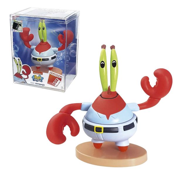 Boneco Colecionável Siriguejo Bob Esponja Fandom Box Classic Nickelodeon