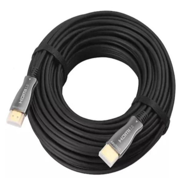 Cabo Hdmi 2.0 4K 60hz 18Gbps Fibra Óptica Full Hd Para HDTV, PS5, PC 20 Metros