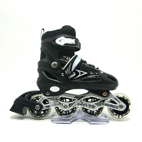 Patins Inline Roller Ajustável Infantil/juvenil PRETO 37-40