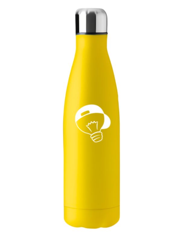 Garrafa de Inox Amarela Leozin