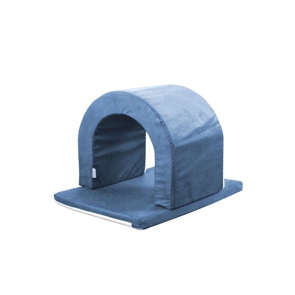 Túnel com Tapete Espumado Linha Suede Azul Marinho