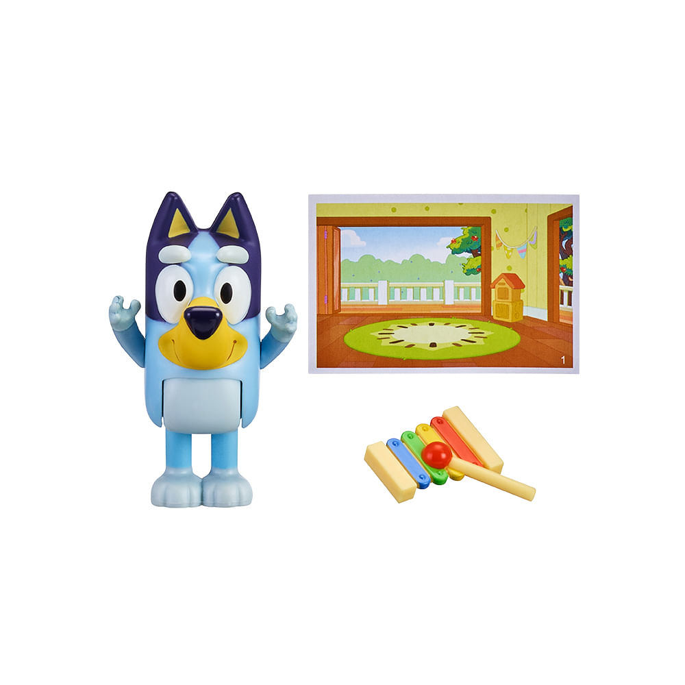 Mini Figura de Ação - Com Acessórios - Bluey e Bingo - Modelos Sortidos - Candide