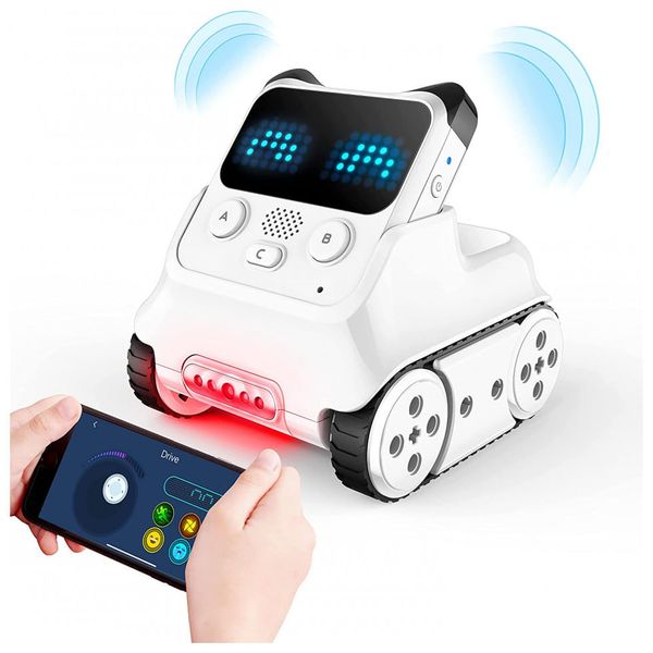 Robô de Programação Educativo com Controle via APP para Crianças de 6 Anos ou Mais, MAKEBLOCK, Branco 110v