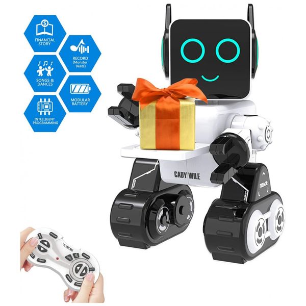Robô Educativo OK Programável Canta e Dança, para Crianças de 3 Anos ou Mais, OKK Aukfa K3, Branco 110v