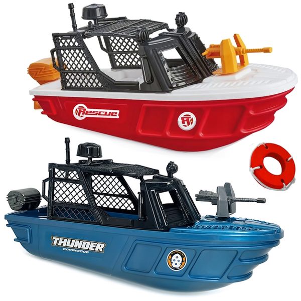 2 Barquinhos que Flutuam Lancha p/Brincar na Água 30cm Barco