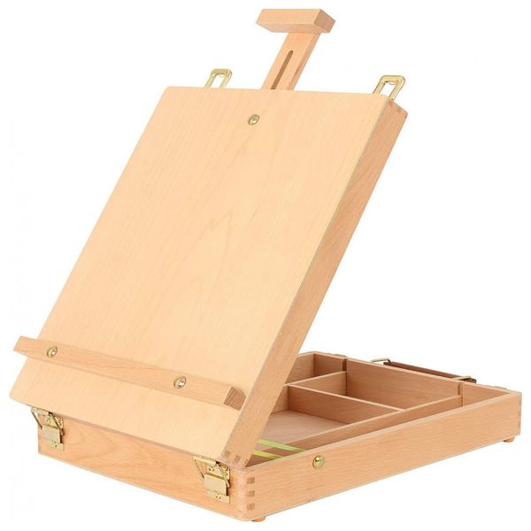 Kit de Pintura Conjunto Artístico com 45 Peças, Inclui 18 Tintas, KUYAL, Preto 110v