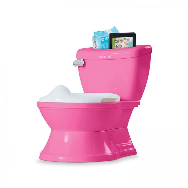 Troninho Realista Interativo para Crianças com Assento Ergonômico, SUMMER INFANT 11893Z, Rosa 110v