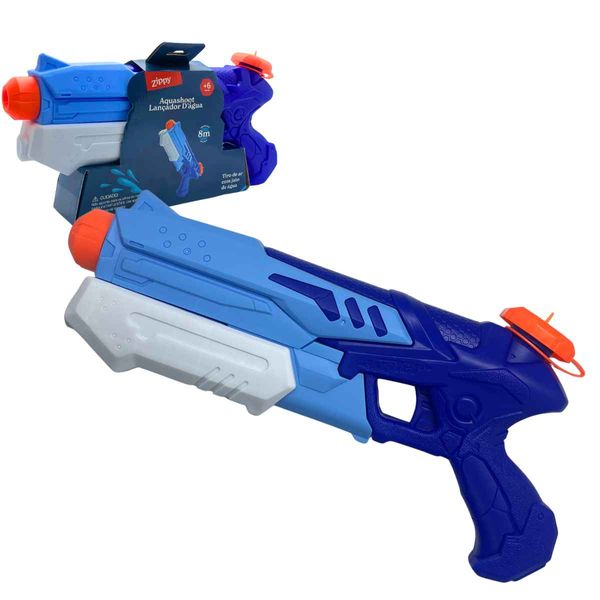 Lançador De Água Aqua Shoot 32cm Alcance 8 Metros, Zippy Toys, Brinquedo Crianças +6 Anos