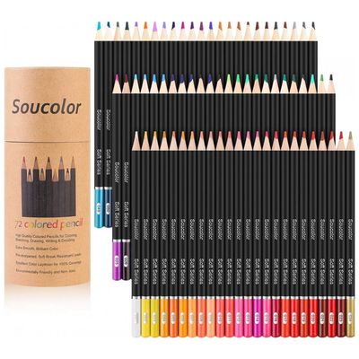 Lápis de Cor Profissional 72cores, SOUCOLOR 4336949061 110v