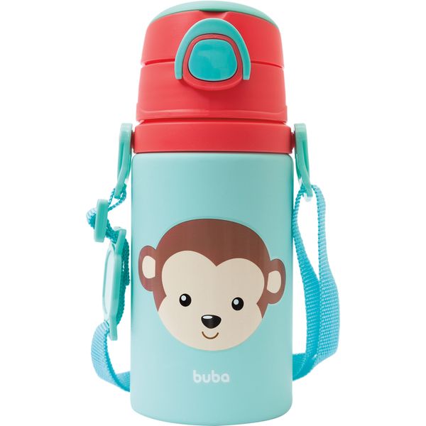 GARRAFINHA DE ALUMINIO ANIMAL FUN MACACO BUBA 12116