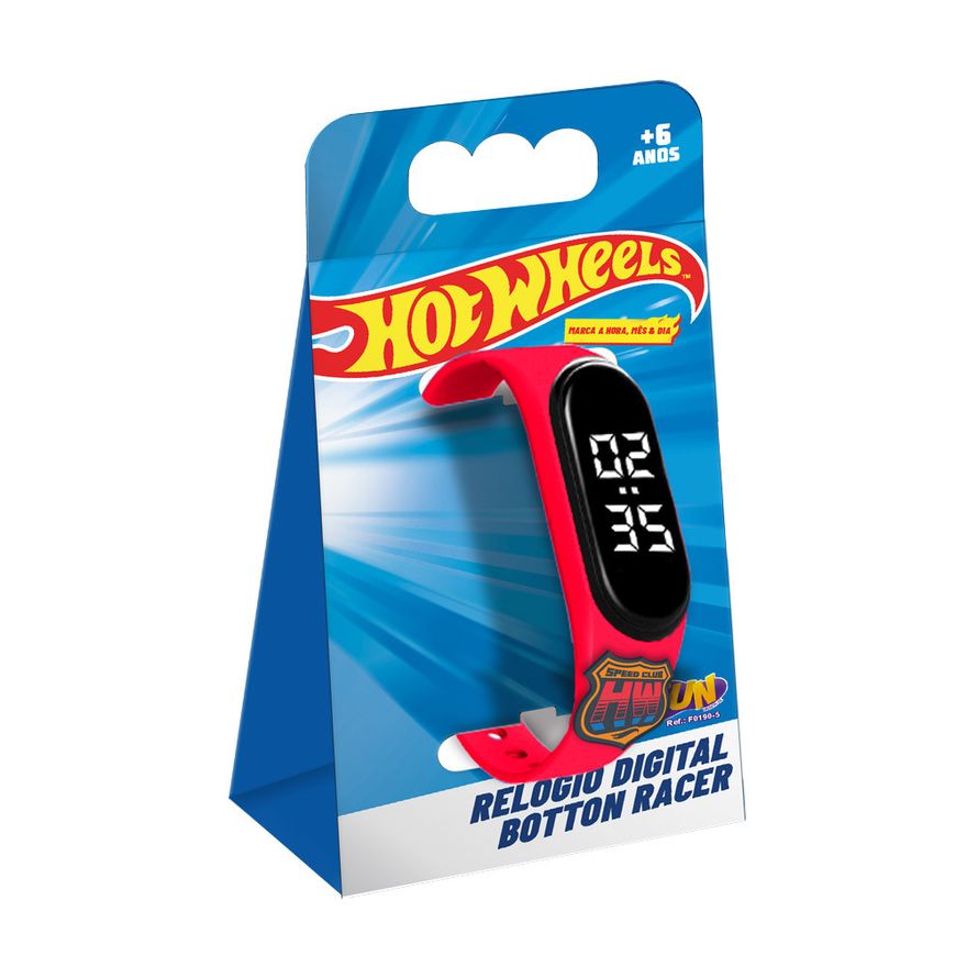 Relogio-Digital---Hot-Wheels---Botton-Racer---Vermelho---Fun-3