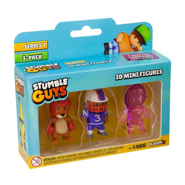 Figura de Ação - Tumble Guys - Boxing Roo - Quarterback - Amethyst Nyx - Sortido - Estrela